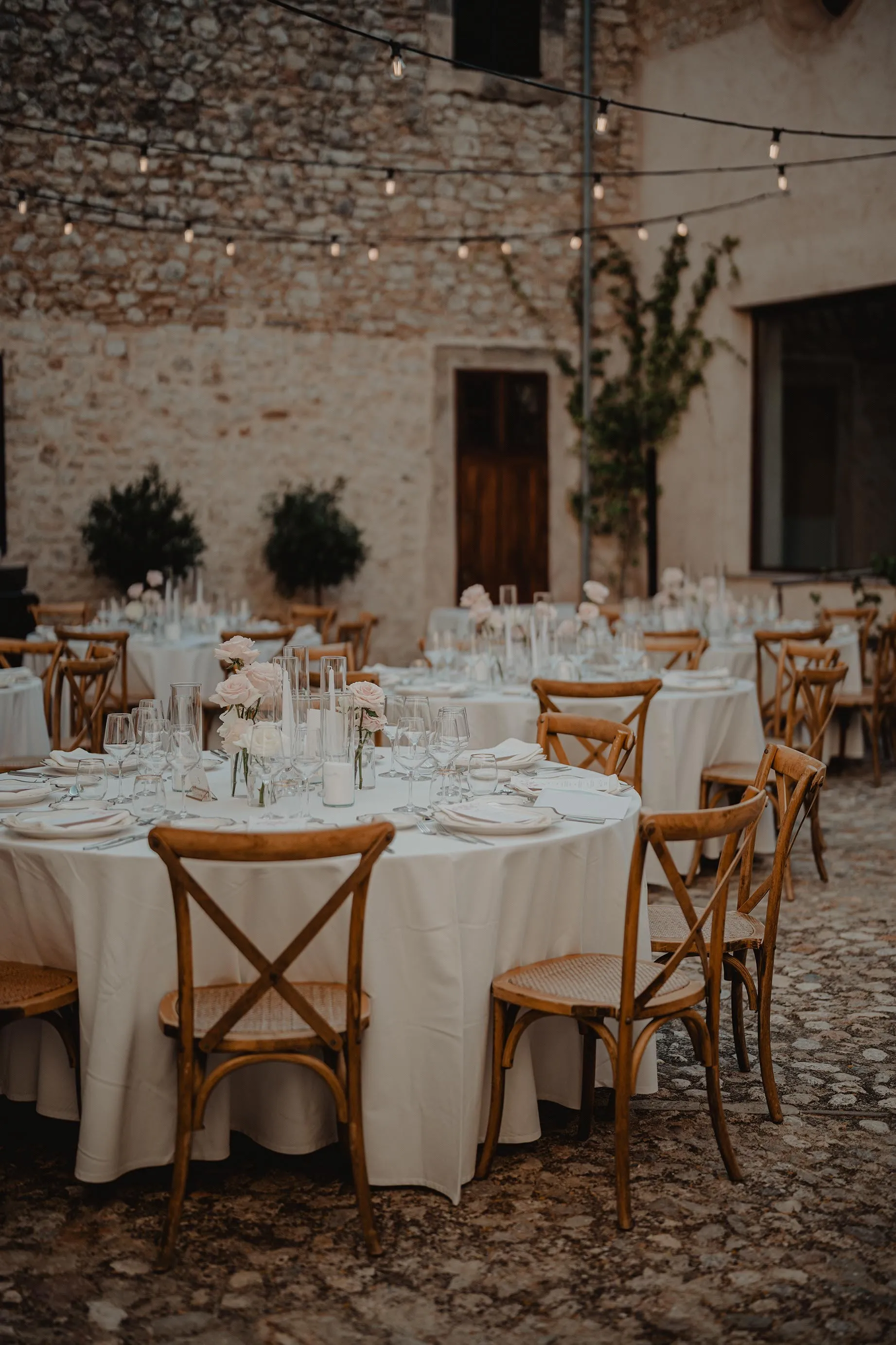 Wedding guests celebrating